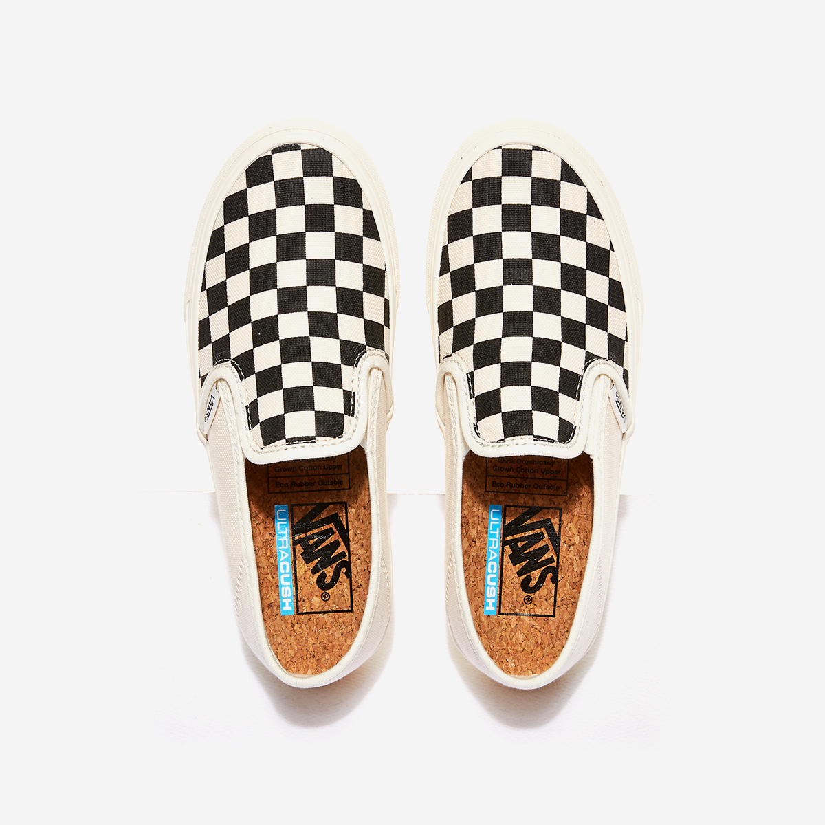 vans slip on eco theory checkerboard