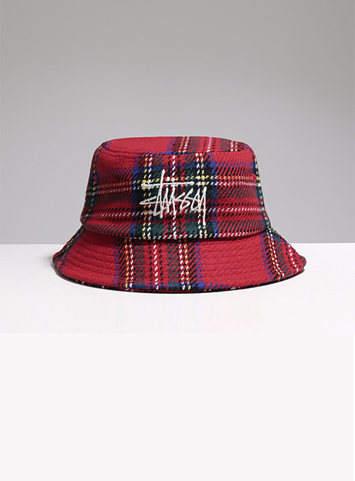 Stussy plaid bucket hat discount