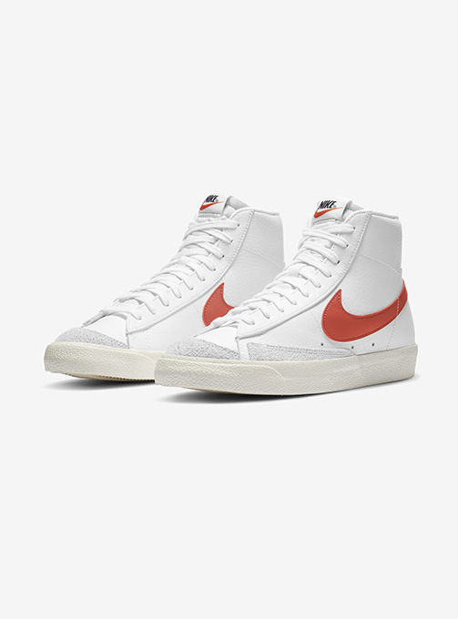 nike blazer white bright crimson