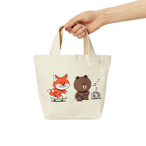 Maison Kitsune X Line Friends Collection Skate Mini Tote Bag
