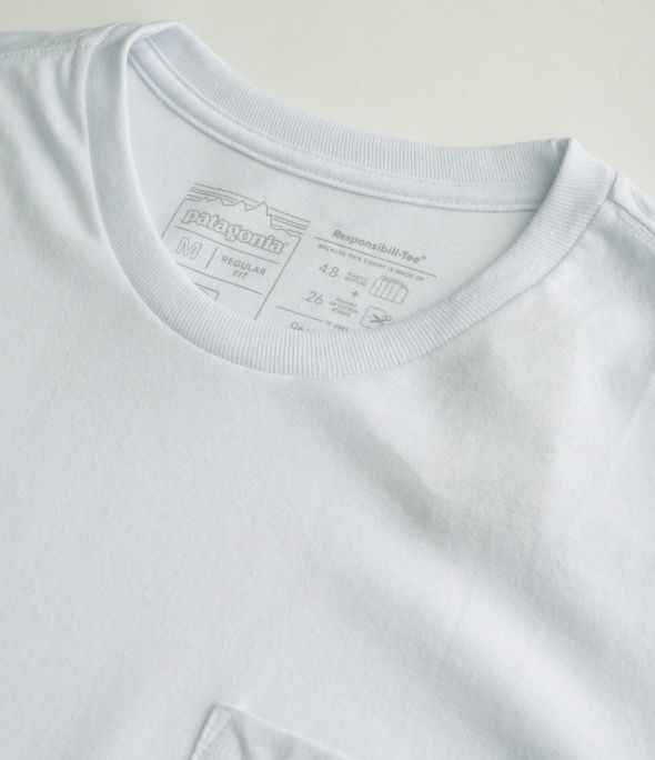 M Boardshort Label Pocket Responsibili-Tee (38510-WHI)