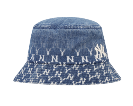MLB.Monogram Denim Gradient Bucket Hat 
