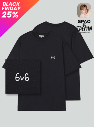 SPAO x TAEMIN T-Shirt Round Neck _SPRLB49C21-(BF)Black