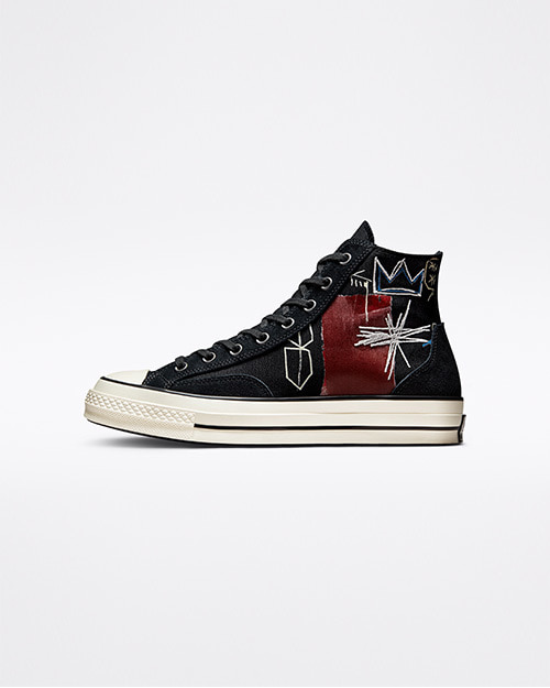 childrens black converse