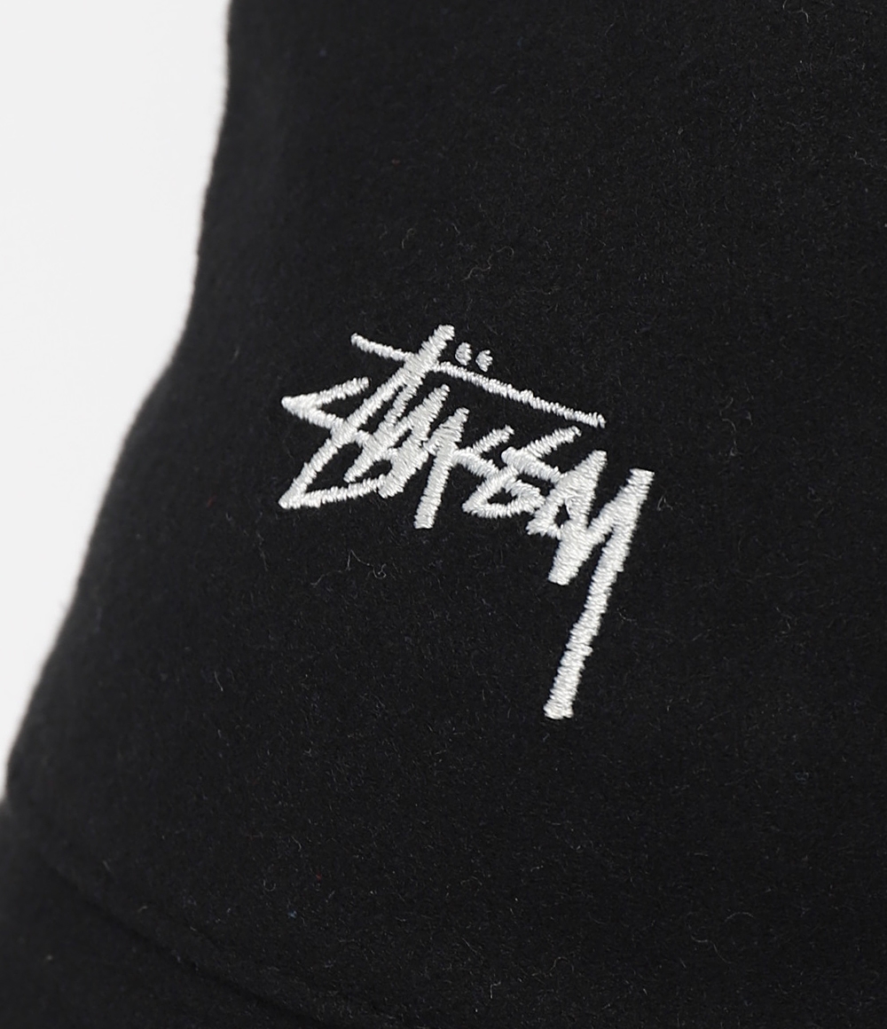 MELTON WOOL DEEP BUCKET HAT (1321053-BLACK)