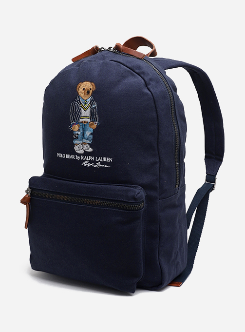Polo Bear Embroidered Backpack 