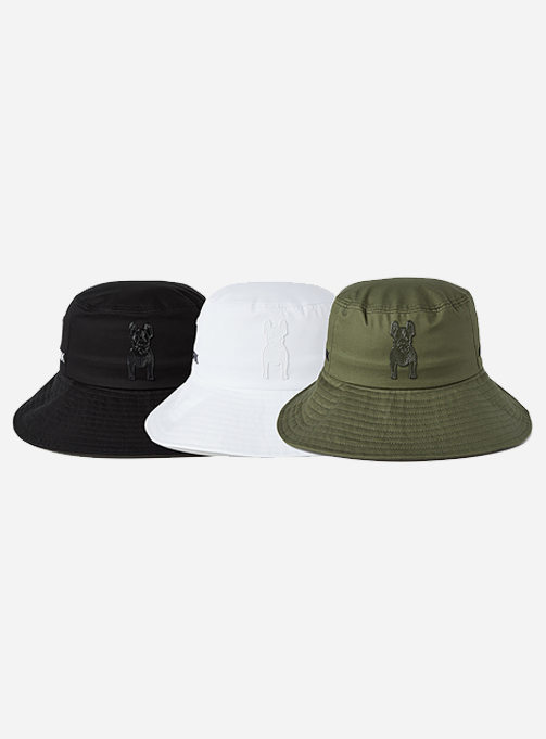 Wide string bucket hat