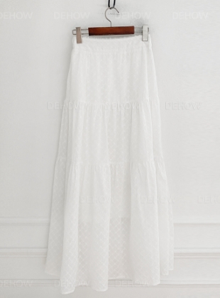 [DEHOW LABEL] diamond lace skirt