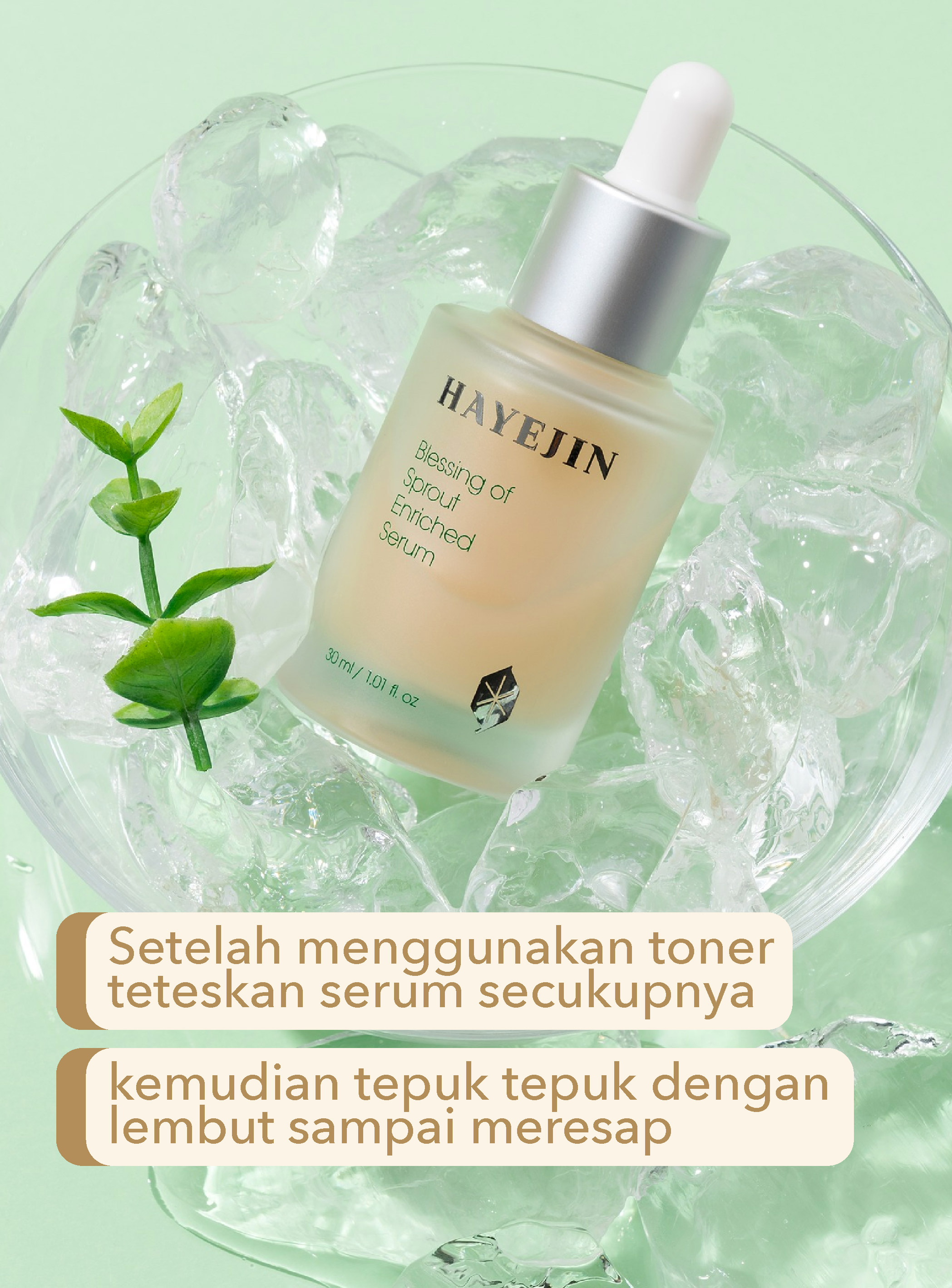 (SET) HAYEJIN Blessing of Sprout Radiance Toner + Enriched Serum 17ml