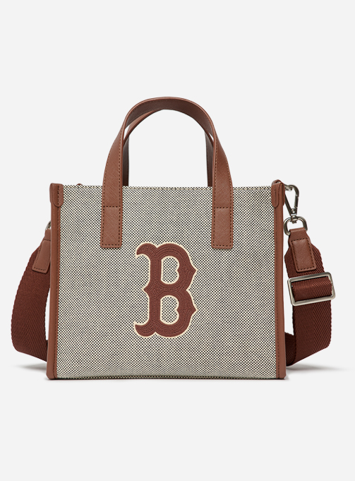 Basic Big Logo Canvas Small Tote Bag Boston Red Sox (3AORS062N-43BRD)