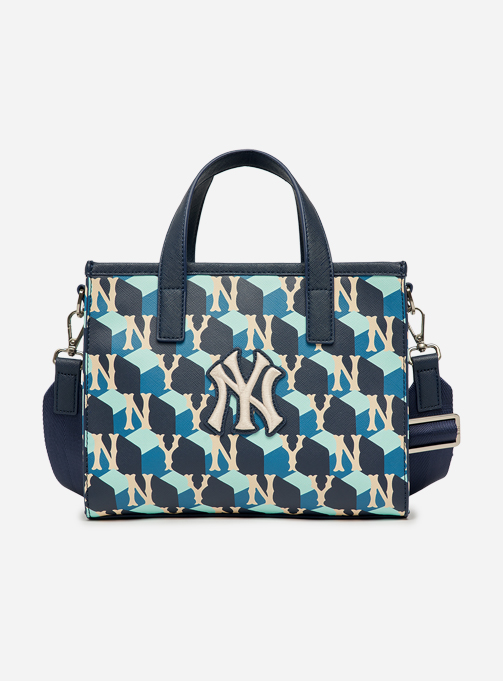 Cube Monogram Small Tote Bag New York Yankees (3AORS022N-50NYD)