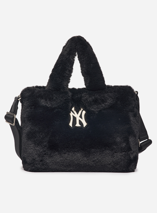 Women's Basic Purple Fleece Tote Bag New York Yankees (3AORS0526-50BKS)