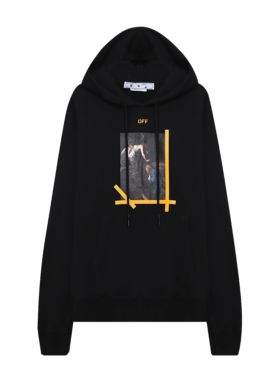 Off white hoodie bluza virgil abloh striped panel online