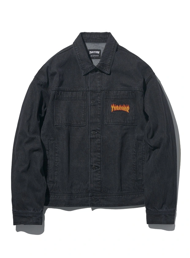 Thrasher jeans jacket new arrivals