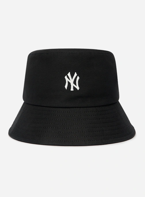 MLB Korea Unisex Classic Monogram Big Logo Short Sleeve Tee Shirt NY Yankees Black