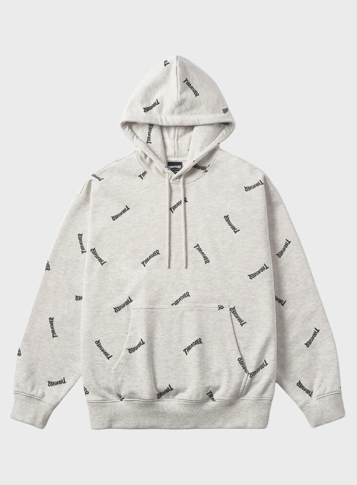 Half black and white thrasher hoodie clearance