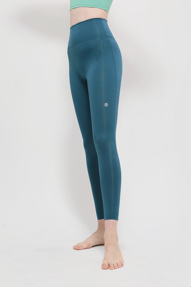 Neutral Leggings - Peacock Blue