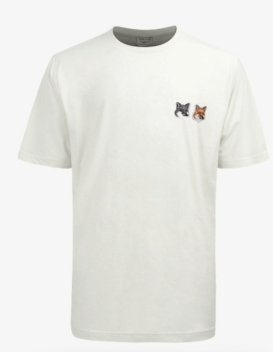 19fw T Shirt Double Fox Head Patch Bu00103kj0008 Lt