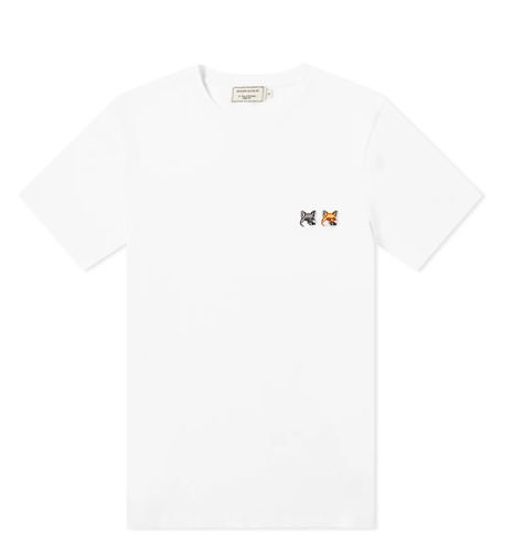 maison kitsune double fox t shirt