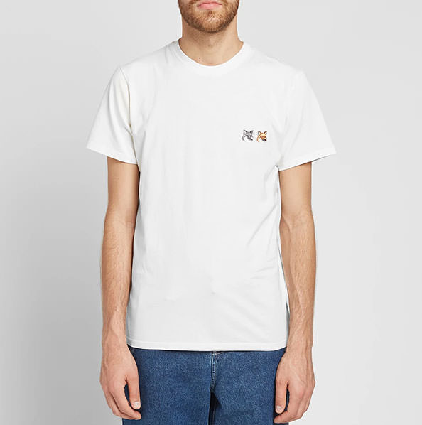 19fw T Shirt Double Fox Head Patch Bu00103kj0008 Lt