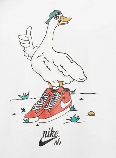 19fw Sb Goose T Shirt Bv7065 100