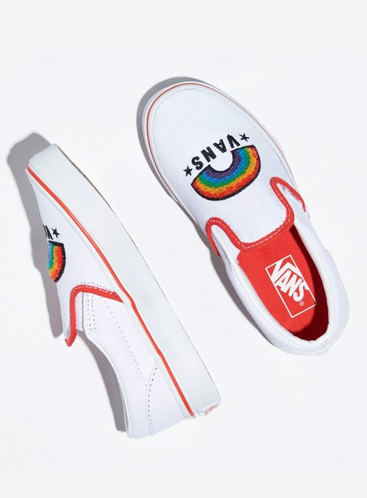 rainbow kids vans