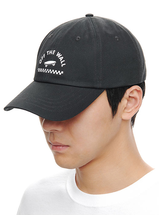 dark blue and red vans