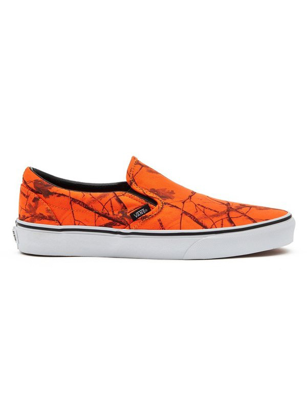 vans orange slip ons
