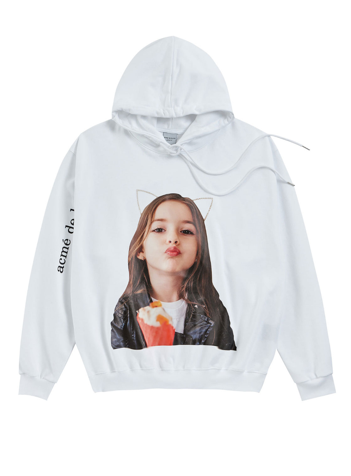 Jual Acme de La Vie - ADLV BABY FACE HOODIE WHITE KISS Original | thefepi -  Fashion Eksklusif Korea