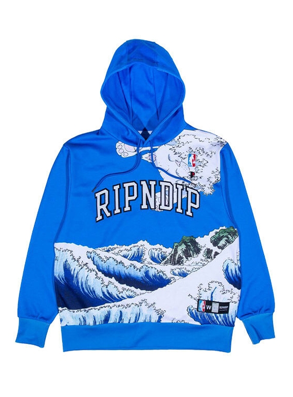 Jual RIPNDIP RND 3534 Patch Logo Artwork Hood Great Wave Hoodie