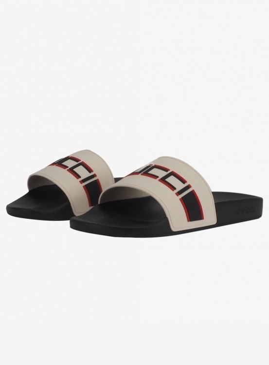 Jual GUCCI GUCCI Stiper Slides 522884 JC200 9572 Original
