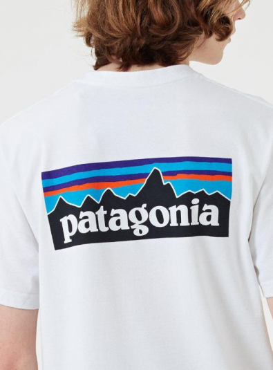 PATAGONIA P-6 Logo Responsibili-Tee - White