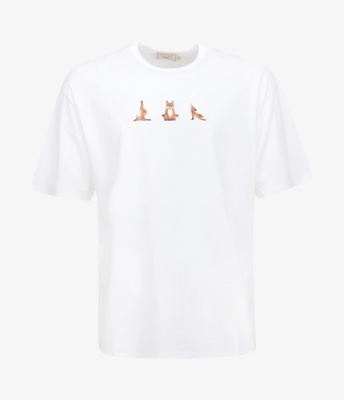20SS Tee-Shirt Yoga Fox Print 