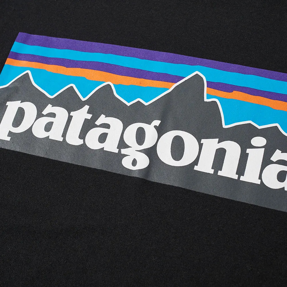 Patagonia P 6 Logo Responsibili Long Sleeve Tee Black