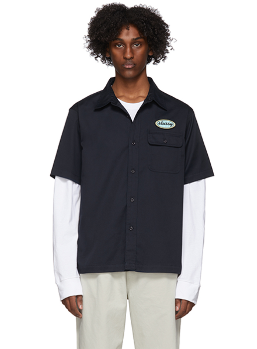 STUSSY PATCH DETAIL GARAGE SHIRTS