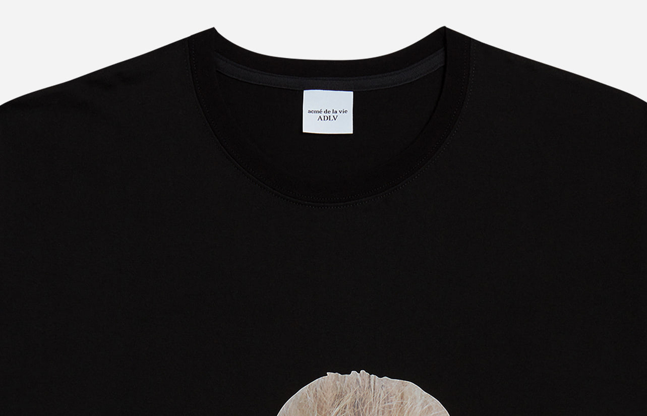 Twice X Adlv Baby Face Short Sleeve T Shirt Black Balloon