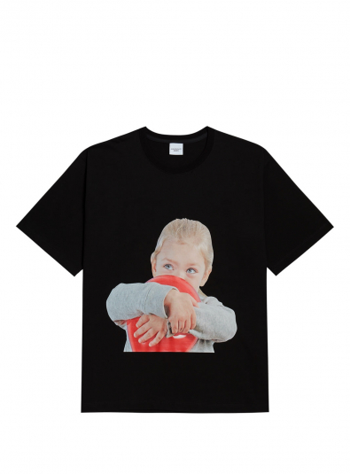 Adlv Baby Face Short Sleeve T Shirt Black Balloon