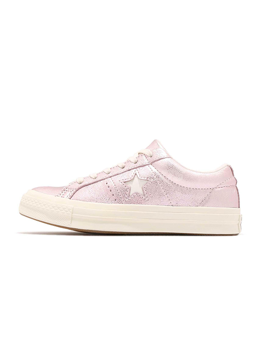 Jual Converse ONE STAR LEATHER METALLIC PINK OX 161591C