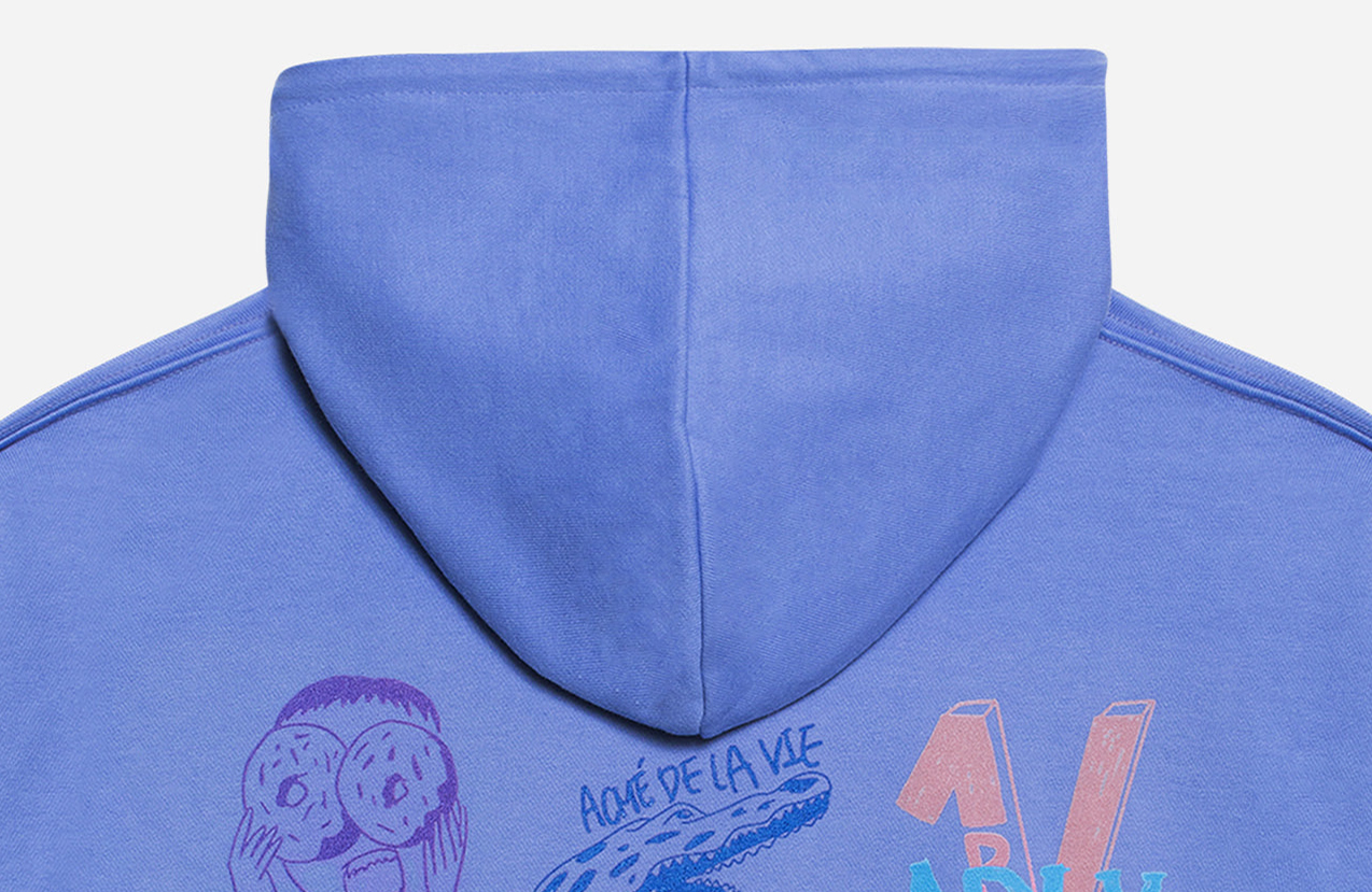 Adlv Nine Character Hoodie Sky Blue