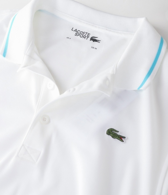 Jual LACOSTE SPORT Piped Technical Pique Polo Shirt DH9630 YLL