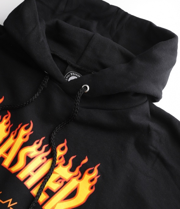 FLAME Hoodie(Black)(312007)