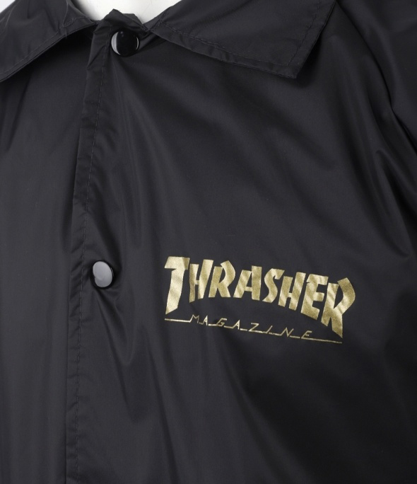 Jual THRASHER PENTAGRAM COACH JACKET BLACK 314405 Original