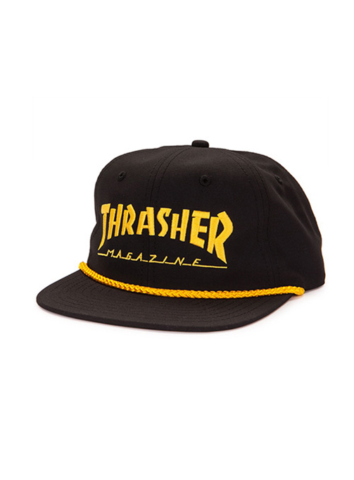 LOGO ROPE SNAPBACK BLACK