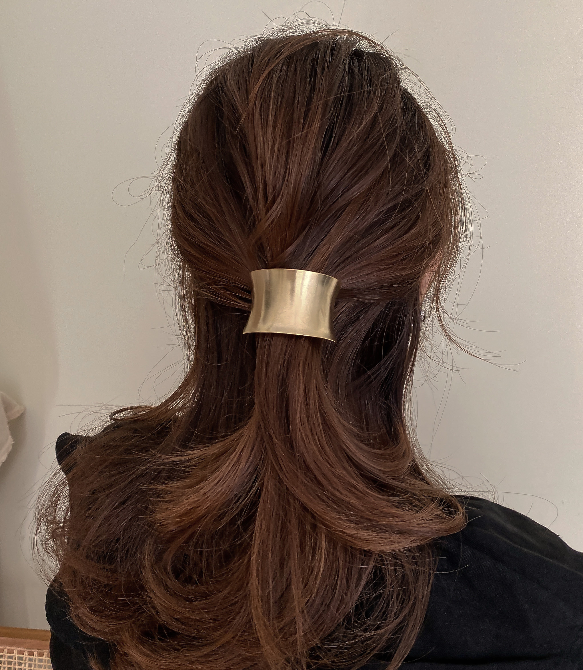 Wide Curve Metal Hair Band